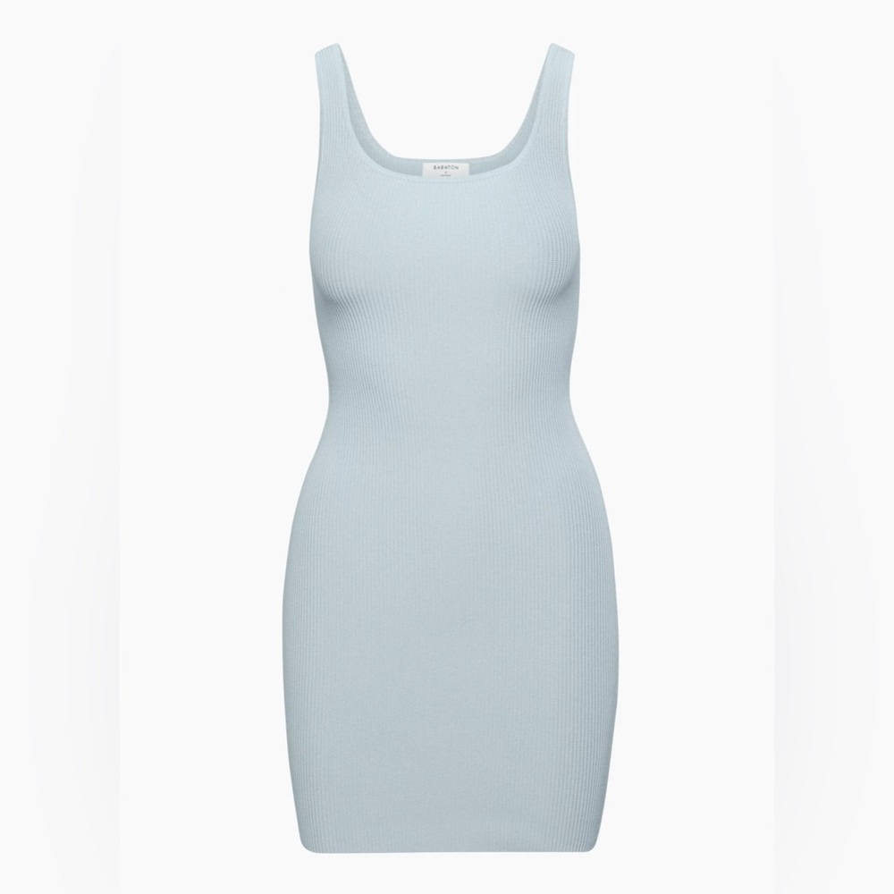 Aritiza Babaton Sculpt Knit Squareneck Mini Dress.